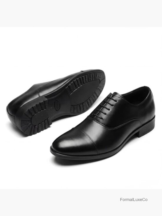 Men\'s Patent Leather Dress Shoes Cap Toe Oxfords Non Slip Tuxedo Formal Business main image 4